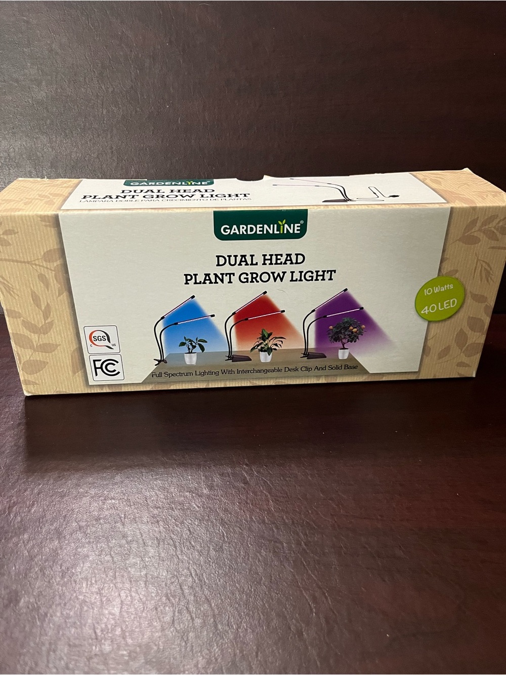 Dual-Head Plant Grow Light — White